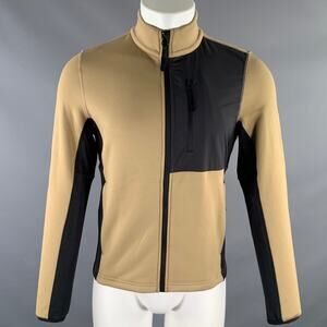 AZTECH Chest Size XS Brown Black Color Block Polyamide Thermal Jacket